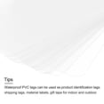 thumbnail image 4 of Unique Bargains Waterproof Eyelet Hole Plastic Shipping Tags,Outdoor Tags,40 x 60mm Clear 50pack, 4 of 5