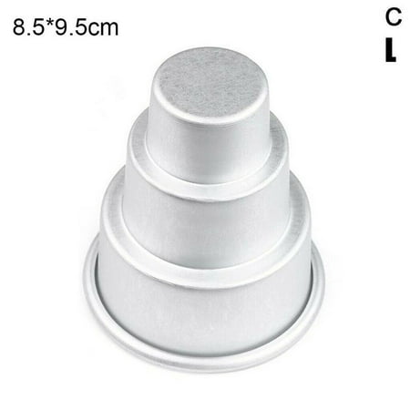 

3-Tier Cake Pan Small Round Layer Cake Baking Pans Cupcake Pudding Cookie Nonstick Chocolate Party Home Mold Cake D7F0