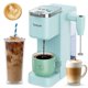 thumbnail image 1 of Cafetera Tastyle de una sola porción con espumador de leche de 1,2 L, color verde azulado, 1 of 8