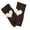Coffee, variant on Womens Fingerless Gloves - Winter Warm Knit Crochet Thumbhole Arm Warmers, Love Heart Print Fingerless Mittens