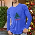 thumbnail image 4 of Chiccall Mens Christmas Printed T-Shirts Crew Neck Long Sleeve Stretch Winter Pullover Undershirt Loungewear, 4 of 5