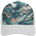 thumbnail image 1 of Blue Camouflage Pattern Baseball Cap Classic Golf Cap Soft Dad Hat Multicolor Adjustable Low Profile Hat Unisex, 1 of 6