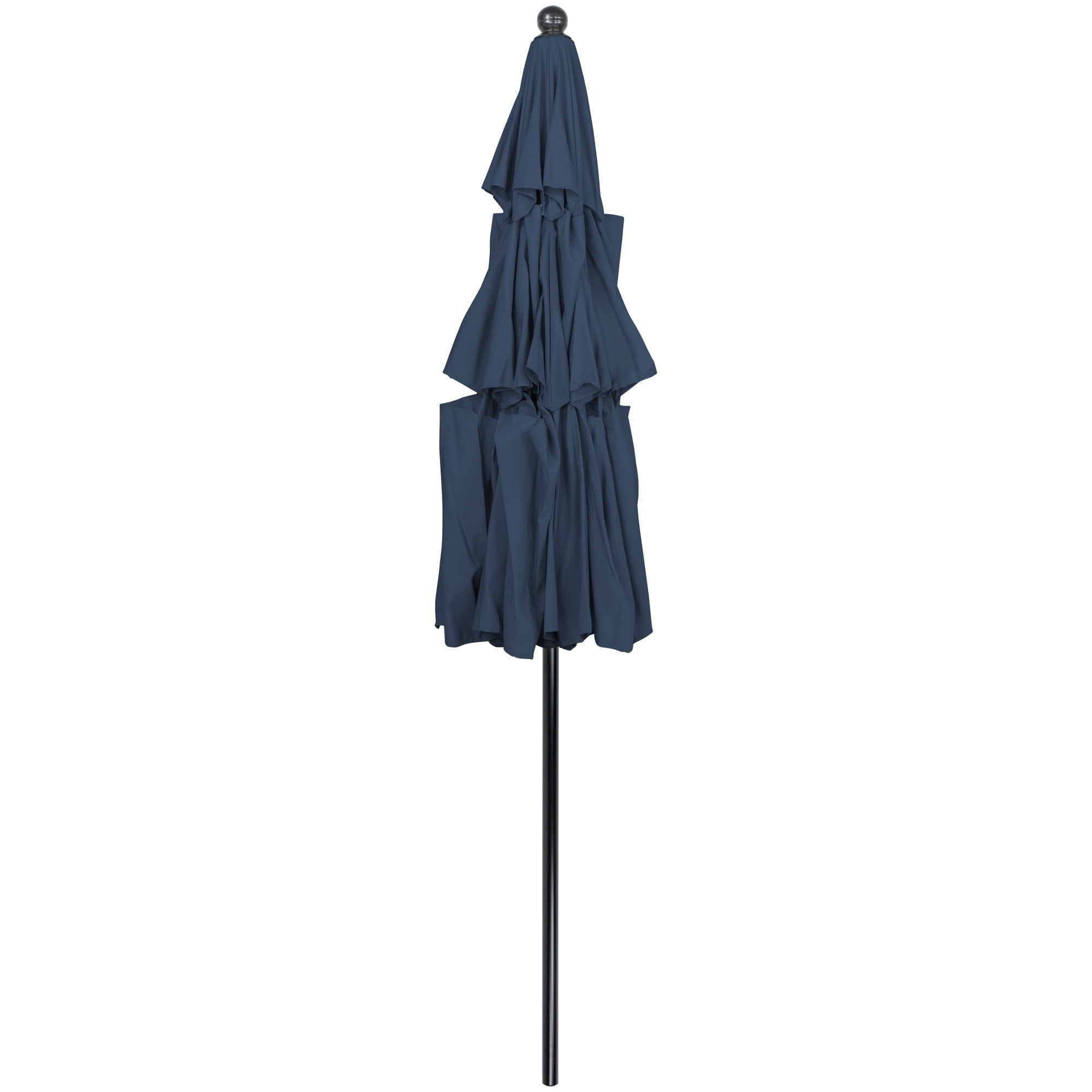 Northlight 9.75ft Outdoor Patio Market Umbrella with Hand Crank and Tilt Navy Blue