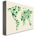 thumbnail image 3 of Trademark Art "Dinosaur World Map" Canvas Wall Art by Michael Tompsett, 3 of 3
