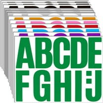 4Inch Large Letter Stickers, 30 Sheets Vinyl Self Adhesive Alphabet and Punctuation Symbols Stickers Decals for Wall Decor,Bulletin Board,Mailbox,Home