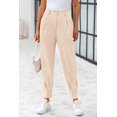 thumbnail image 2 of Pantalones PRETTYGARDEN 2025 de tiro alto, largo al tobillo, beige, talla M, 2 of 9