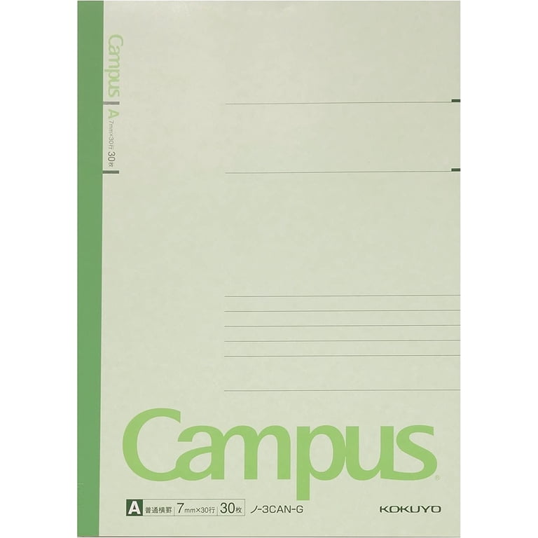 KOKUYO Campus Notebook Pack of 5, Semi-B5, 7mm Ruled, 30 Sheets, 5