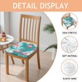 thumbnail image 2 of Flamingo and Palm Leaves Tropical Hawaii Seat Covers for Dining Room Chairs Set Of 4,Stretch Printed Washable Chair Seat Cover with Elastic Ties and Button,Removable Waterproof Couch Cushion Covers, 2 of 6