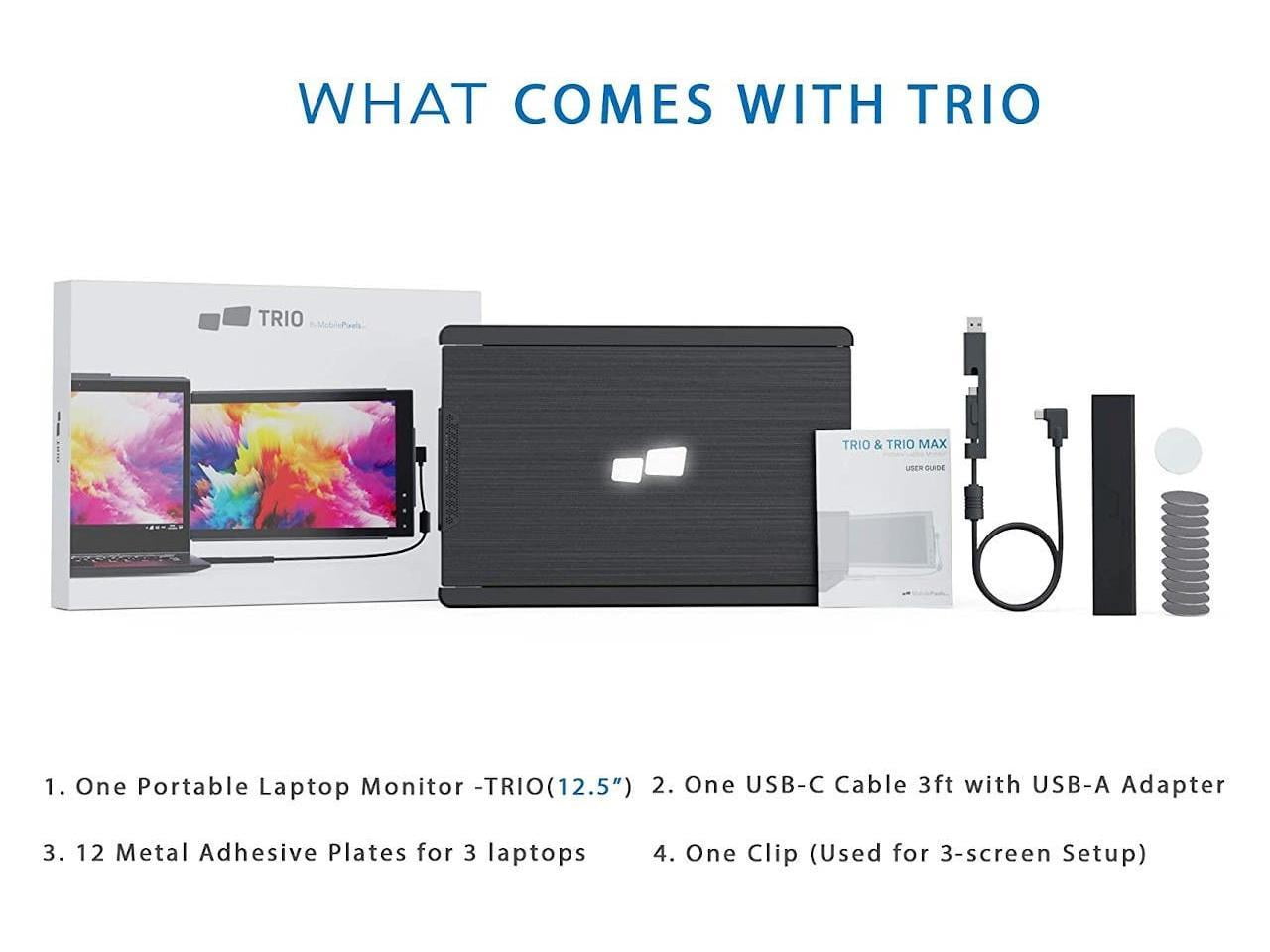 Mobile Pixels 101-1003P01 Trio Portable 12.5 Inch Monitor