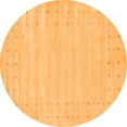 thumbnail image 1 of Ahgly Company Indoor Round Solid Orange Modern Area Rugs, 5' Round, 1 of 1