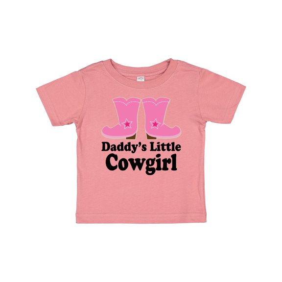 Inktastic Daddy's Little Cowgirl Girls Baby T-Shirt
