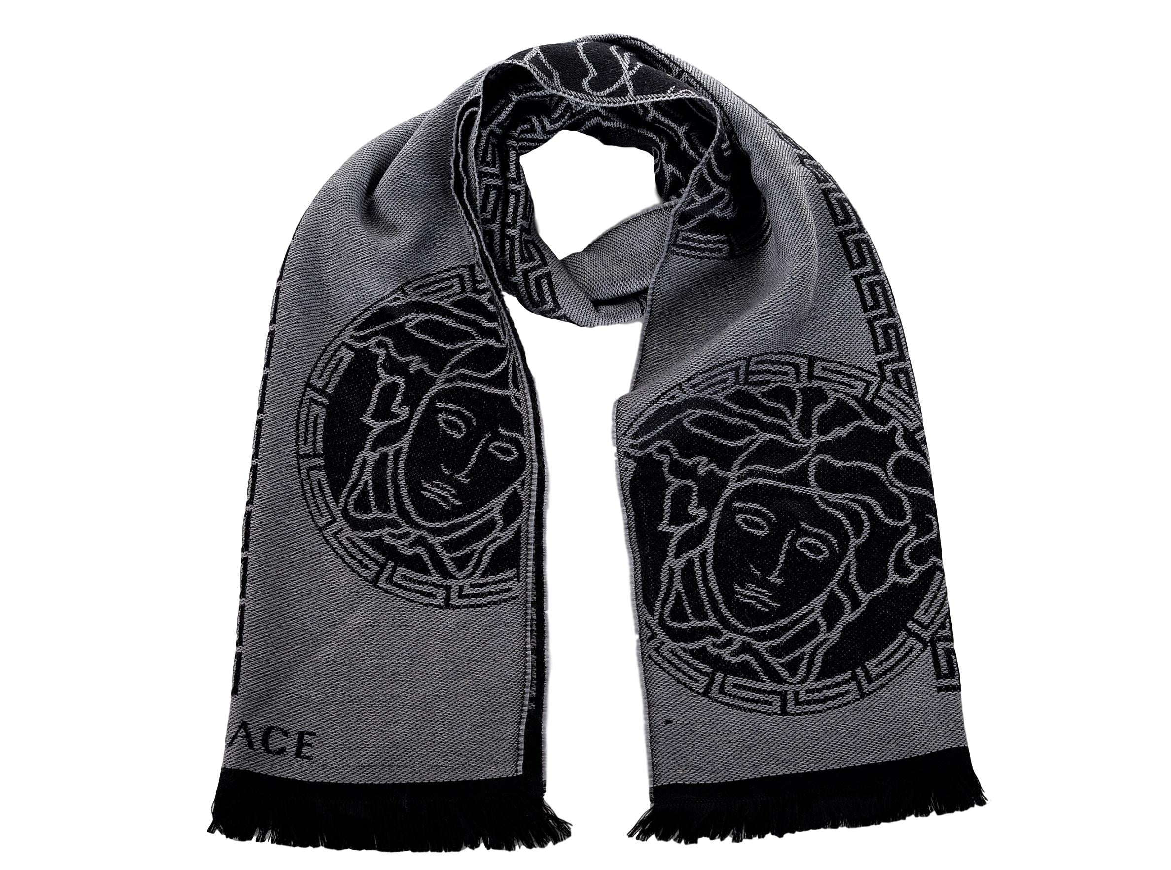 Versace Versace Maze Pattern Wool Scarf
