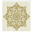 thumbnail image 2 of Ambesonne Star Mandala Shower Curtain, Classical Flower Motif, 69"Wx70"L, Beige Cream, 2 of 4