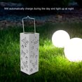 thumbnail image 3 of Solar Lawn Light, White Iron Beautiful Pattern Waterproof Solar Powered LED Lawn Lights  For Patio, 3 of 8