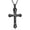 Black, variant on Jesus Christ Crucifix Cross Urn Necklaces for Ashes for Women Men Cremation Pendant Urn Necklace for Ashes Stainless Steel Memorial Jewelry