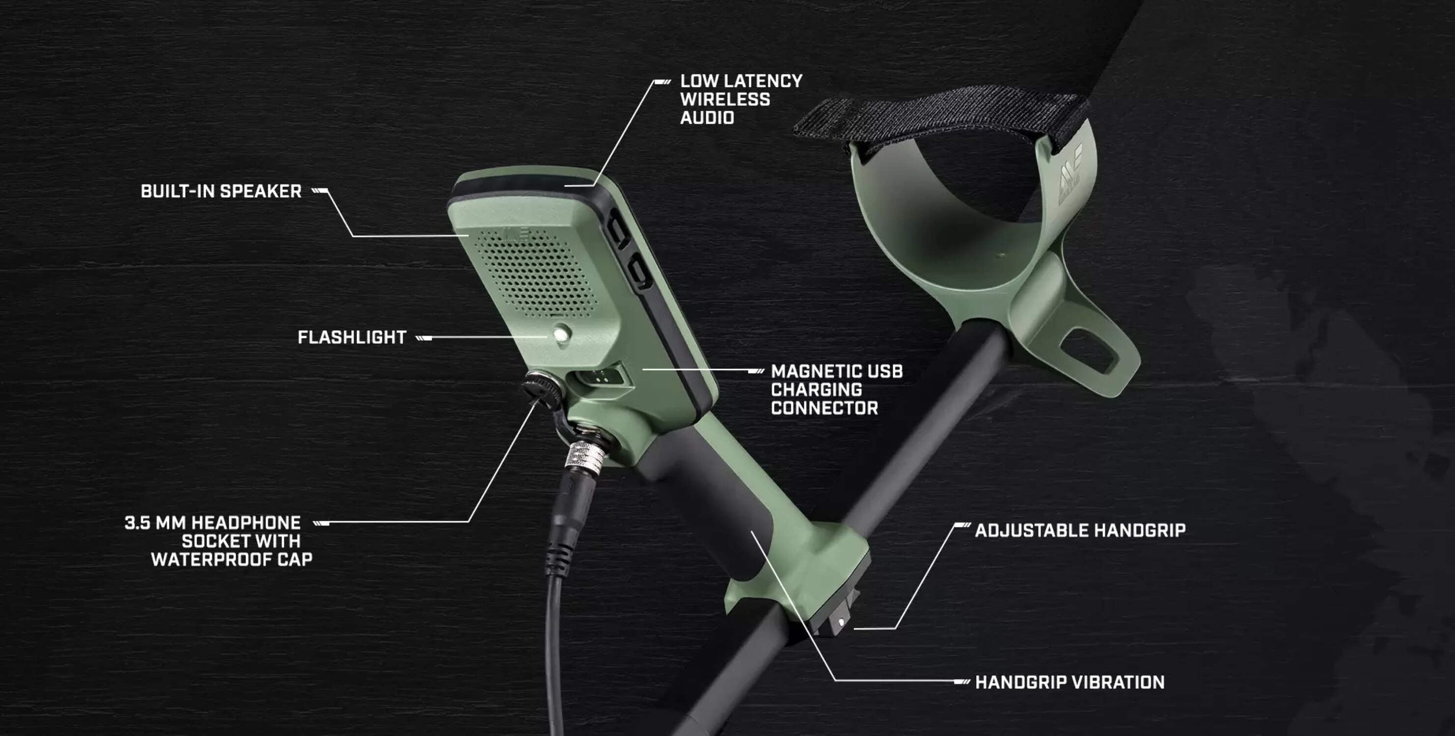 Minelab X-Terra Pro Black Waterproof Metal Detector
