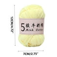 thumbnail image 2 of Hwkond Under $5 Crochet Yarn 5 Strands Milk Cotton Doll Crochet Diy Knitting Thread kid Sweater Wool Ball, 2 of 6