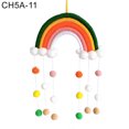 thumbnail image 2 of Gwong Decoración hogareña Pelota de arco iris tejida colgante de niños sala de colgante ornamento balcón casa decoración de pared Gwong 21049566, 2 of 7