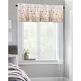 thumbnail image 4 of Curtain Valance for WindowsPastoral Style Wildflower Field Kitchen Valances Rod Pocket Short Curtains,Blooming Floral Botanical Window Treatment Panel for Living Room Bathroom Bedroom, 4 of 8