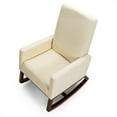 thumbnail image 6 of Topbuy Upholstered Armchair Rocking Chair High Back for Living Room Beige, 6 of 7