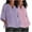 A-Multicolor, variant on BVOFAR Cotton Linen 3/4 Sleeve Shirts for Women Solid Color Notch V Neck Tops Summer Plus Size T-Shirts Casual Loose Fit Tees 2 Pcs