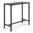 thumbnail image 5 of Tcbosik Outdoor Bar Table, 40 inch Counter Height Table, Patio Pub Table with Metal Frame for Balcony, Garden, Poolside, Backyard, Black, 5 of 11