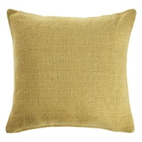 Ox Bay Gavin 18" x 18" Gold Solid Cotton Adult Decorative Throw Pillow