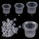 thumbnail image 4 of Vasos de plástico para tinte de pestañas, 3 tamaños, 100 unidades/paquete, 4 of 5