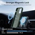 thumbnail image 3 of for iPhone 16 Pro Max Case, Compatible with MagSafe, Shockproof Military-Grade Protection, Magnetic Phone Case for iPhone 16 Pro Max, Classic Hybrid Case (HaloLock), Clear,Green, 3 of 5