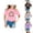 Pink, variant on Big Sister Shirt for Toddler Girls Letter Print Sibling Matching Outfits Cotton Short Sleeve Kids Clothes