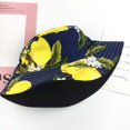 thumbnail image 2 of Fruit Print Bucket Hat Banana Pattern Fisherman Hats Summer Reversible Packable Cap, 2 of 5