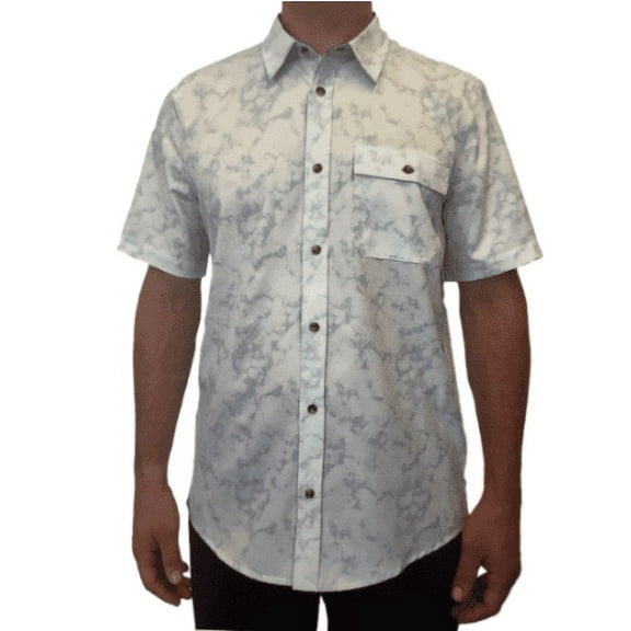 Avalanche Men's Performance Short Sleeve Woven Shirt (White, X-Large)