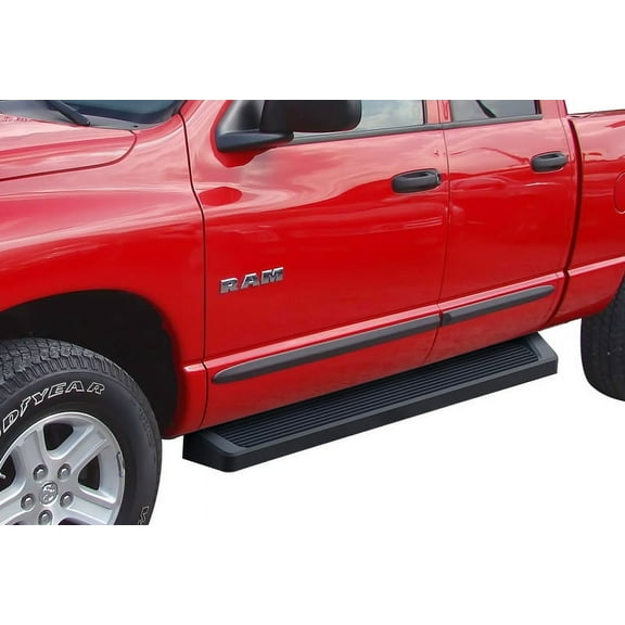 2002-2008 Dodge RAM 1500 Quad Cab 2003-2009 Dodge RAM 2500/3500 Quad Cab Black Finish 6 Inch iRunning Board Door to Door Side Bar Side Step Running Board