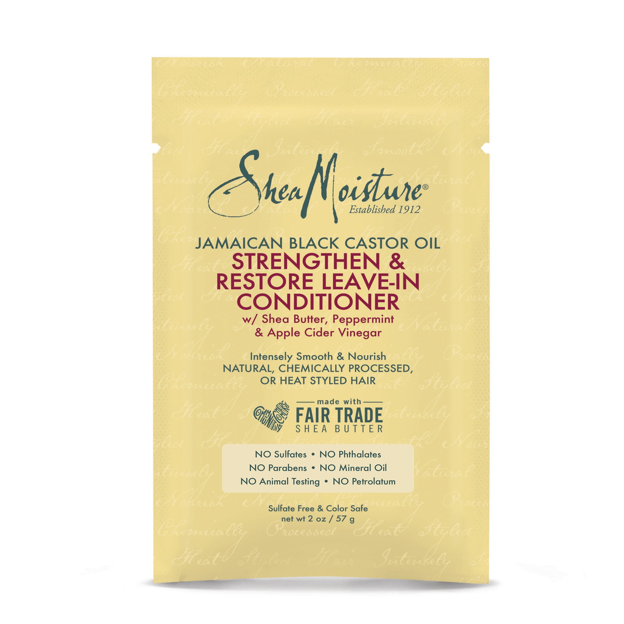 SheaMoisture Jamaican Black Castor Oil Strengthen and Restore Leave In Conditioner 2 fl oz