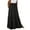 240#Black, variant on BRDFRL Skirts for Women Summer Boho Casual Maxi Flowy Elastic High Waist A-Line Tiered Swing Floral Long Skirts with Pockets Brown XL