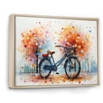 thumbnail image 2 of Designart "Bicycle Harmonious Pedals Painting IV" Transportation Floater Framed Wall Art Print, 2 of 7