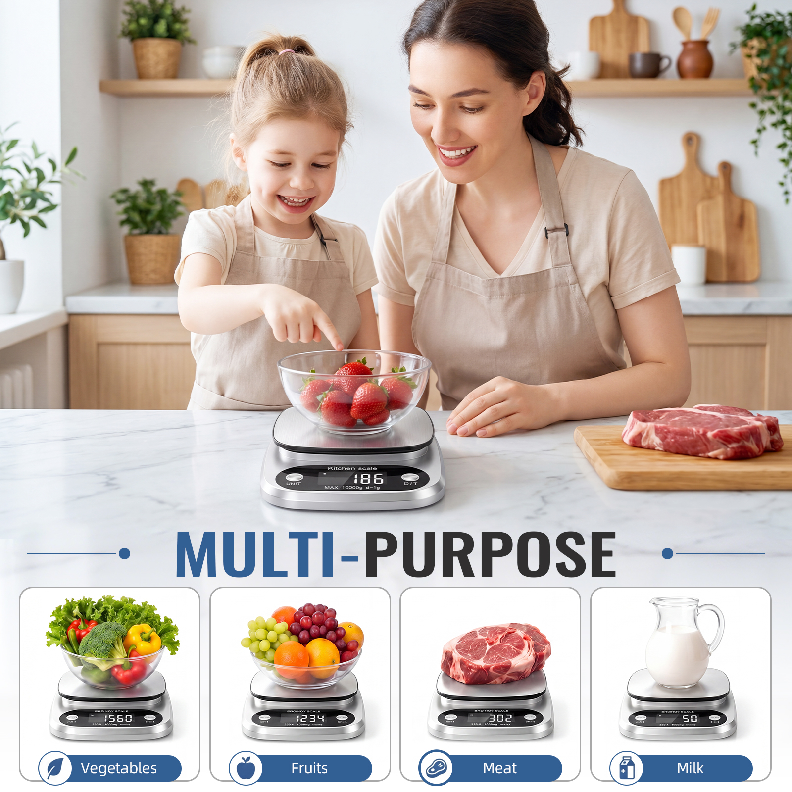 Arenviy Digital Food Scale, 22-Pound photo 4