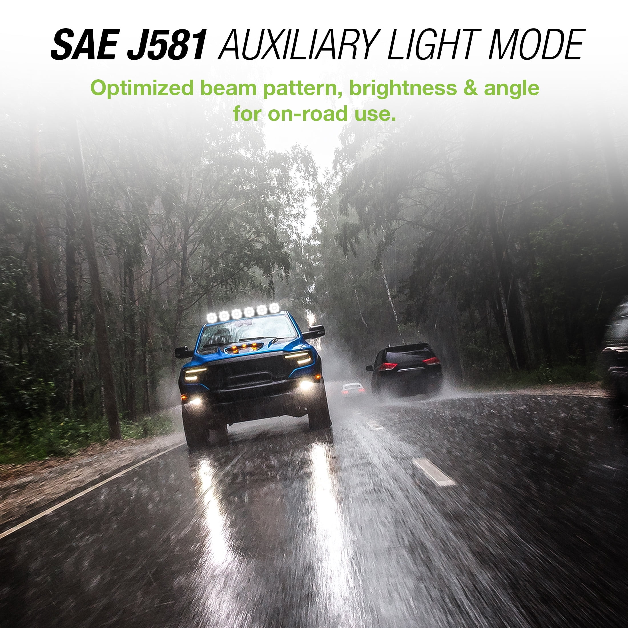 TYPE S - Elevate 6 Inch Spot + Flood Combo Beam Pod Light - DOT Compliant - 4,050 Raw Lumens, Waterproof, Die-cast, Off Road Lights, Truck, Jeep, UTV, ATV, SUV, 1 Pack
