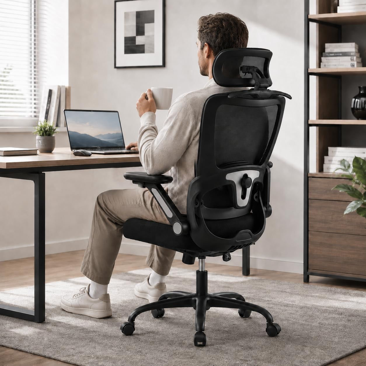 ergonomic high back mesh office product