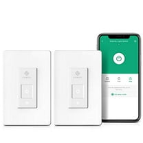 Smart Light Switch by Etekcity, WiFi Inwall Switch with Timer, Works with Alexa, Google Home and IFTTT, No Hub Required, Guided Installation, 15A/1800W, ETL/FCC Listed (2 Pack)