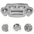 thumbnail image 4 of KAKOWELY 1Pc Stainless Steel Divided Plate Kids Cartoon Separated Grid Food Serving Tray,11.42"X8.98"X1.38", 4 of 4