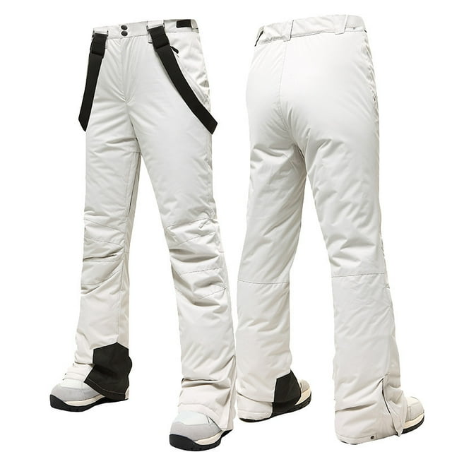 Pantalones de esquí individuales y dobles para hombres y mujeres, impermeables y cálidos, gruesos