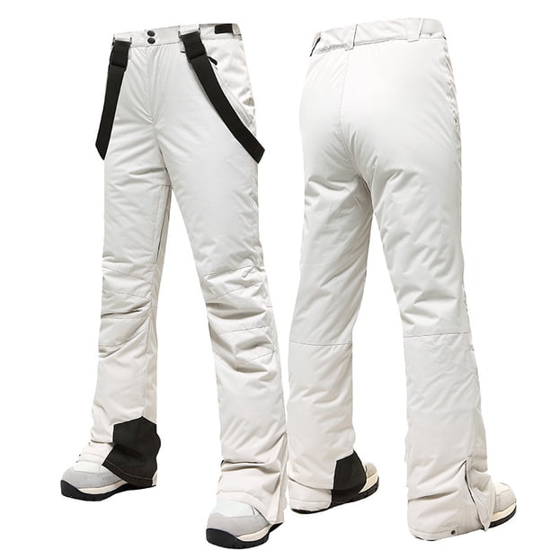 Pantalones de esquí individuales y dobles para hombres y mujeres, impermeables y cálidos, gruesos