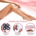 thumbnail image 3 of AVELINE006 Depiladora para Mujer, Recargable El&eacute;ctrica Depiladora con 4 Cabezales Para Piernas L&iacute;nea Bikini Cara Labios, Depiladora Inal&aacute;mbrica Seca H&uacute;meda, 3 of 7