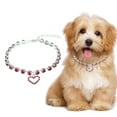 thumbnail image 2 of Gem Dog Necklace Jewelry for Puppy - Shiny Rhinestone Cat Wedding Pet Accessories, 2 of 7