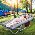 thumbnail image 3 of FICISOG Folding Camping Cots, Portable Sleeping Cots Guest Bed with Mattress and Carry Bag, Support up to 900lbs Heavy Duty Oversized Camping Cot for Adults - Red Cot with Blue Mattress, 3 of 15