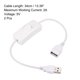 thumbnail image 3 of Cable USB Uxcell con Interruptor ON/OFF USB Macho a Hembra 34cm Blanco 2Pcs, 3 of 5