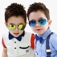 thumbnail image 4 of Typpkmm 10 Colors Kids Classic Pilot Sunglasses Children Travel Outdoor Sports Eyewear Boys Girls Vintage Uv400 Shades Sun Glasses, 4 of 7