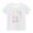 White, variant on Zwiiyzr Toddler Baby Boys Girls Summer Clothes Trendy Cute Easter Dwarf Print Round Neck Print Short Sleeve Top for 3-14 Years Black