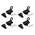thumbnail image 2 of 4 Pack Aluminum Alloy Door Latch Spring Bolt Automatic Bounce Lock For Shed Door, 2 of 9